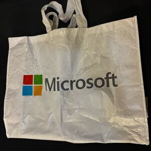 Microsoft Tote Laminated Reusable Heavy Duty Shopping Bag Eco Friendly